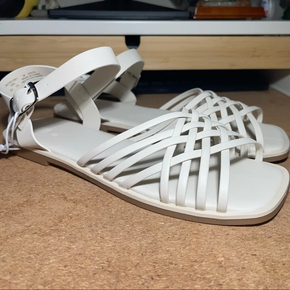 💫 Zara Flat Fisherman Sandals - New 💫 - Picture 7 of 11